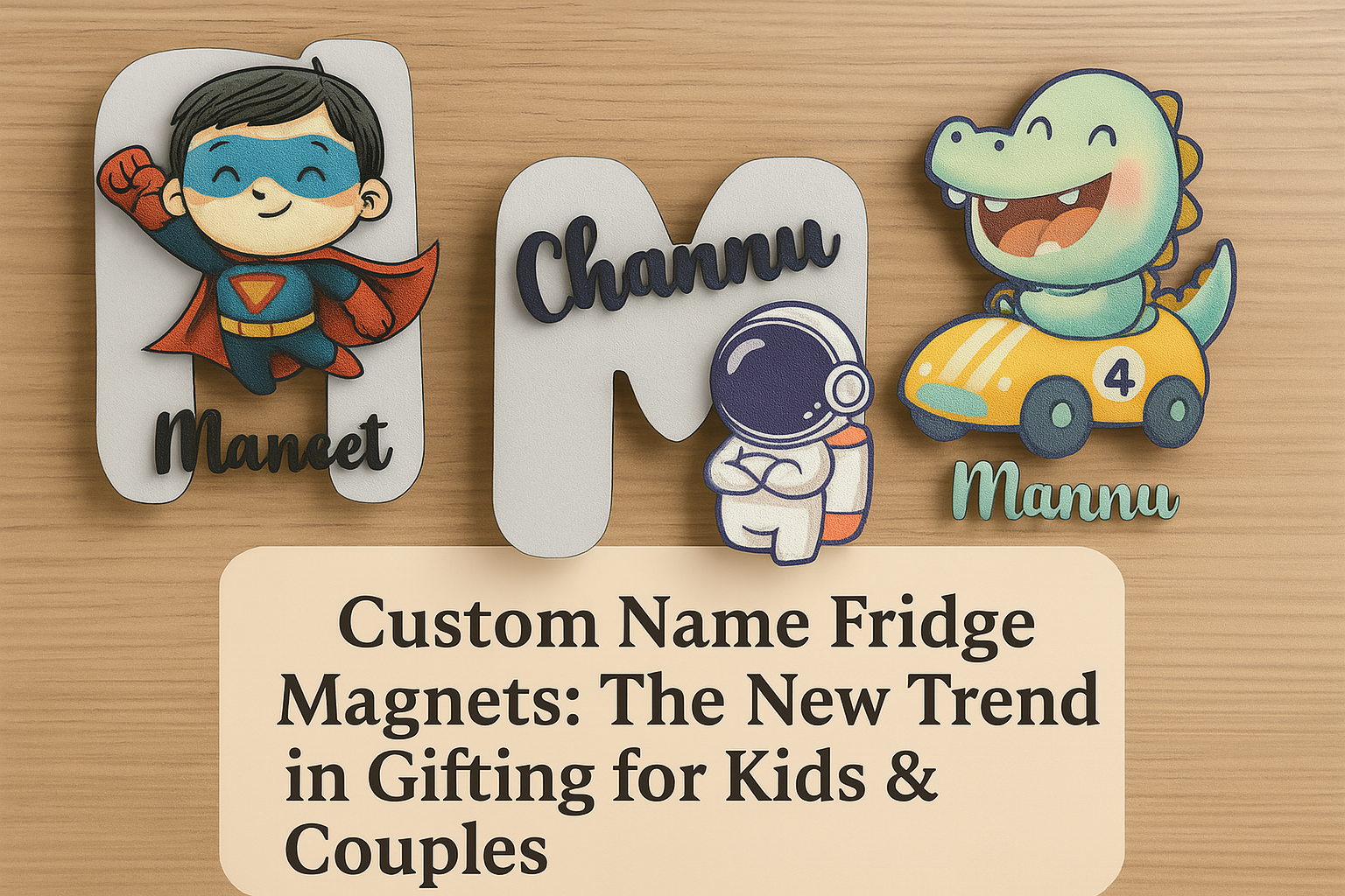 Custom Name Fridge Magnets: The New Trend in Gifting for Kids & Couples