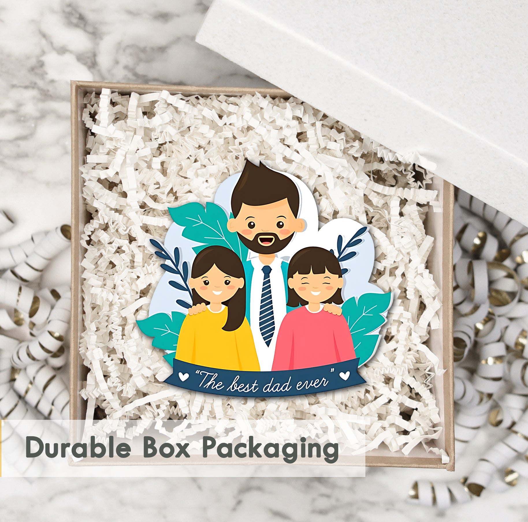 Wooden Fridge Magnet - Best Dad Ever