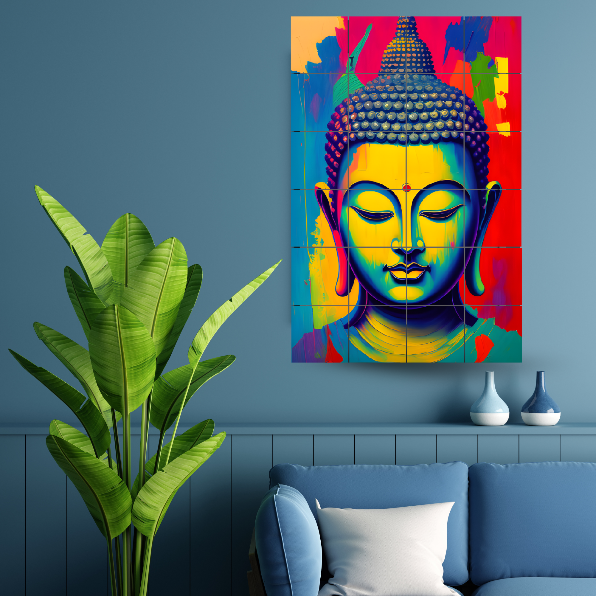 Wall Tiles Set - Lord Buddha Style 3