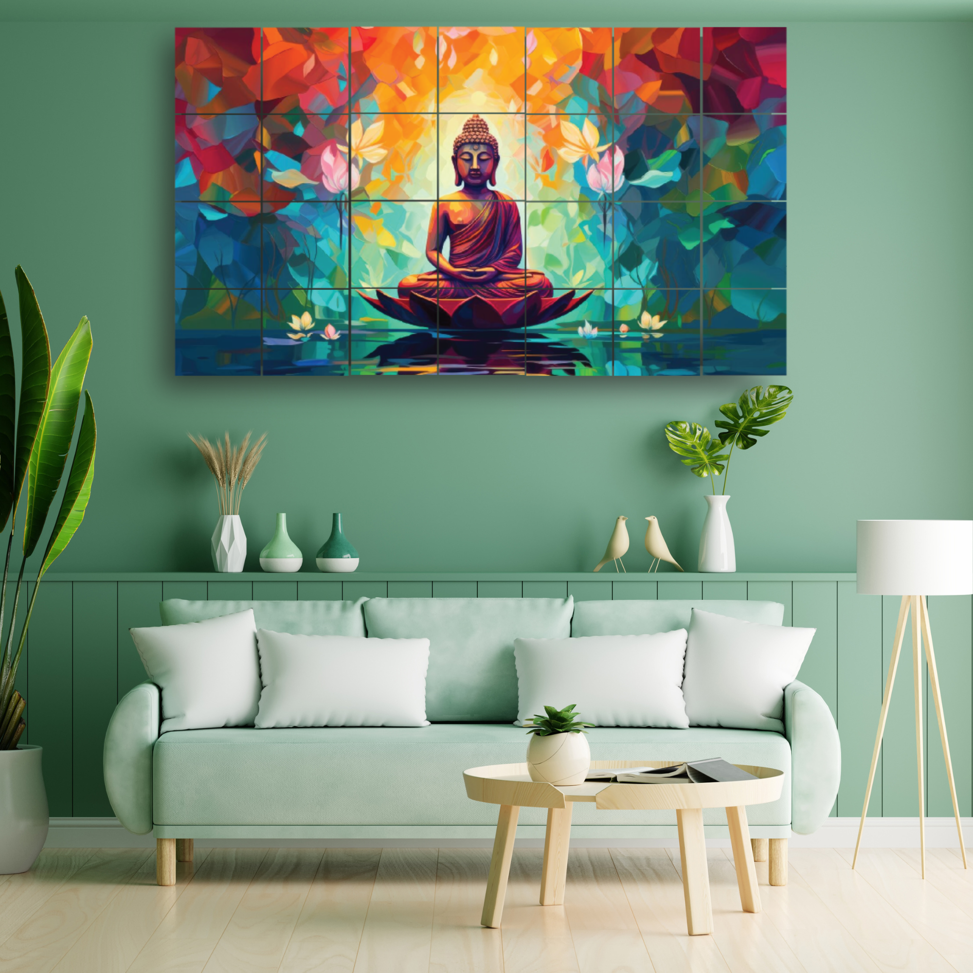 Wall Tiles Set - Lord Buddha Style 2