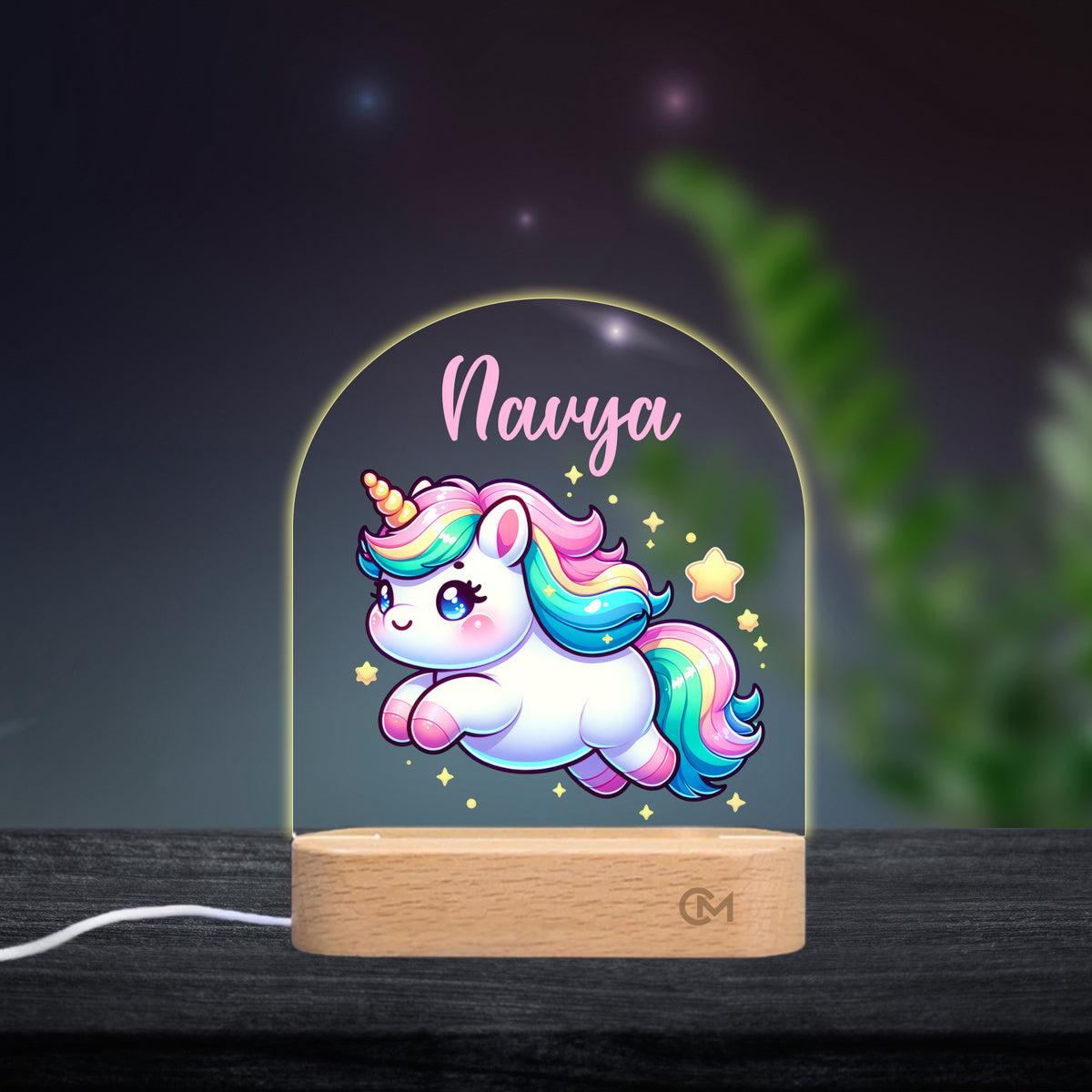 Customised LED Acrylic Night Lamp - Unicorn