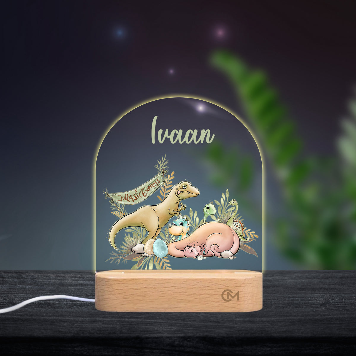 Customised LED Acrylic Night Lamp - Dino