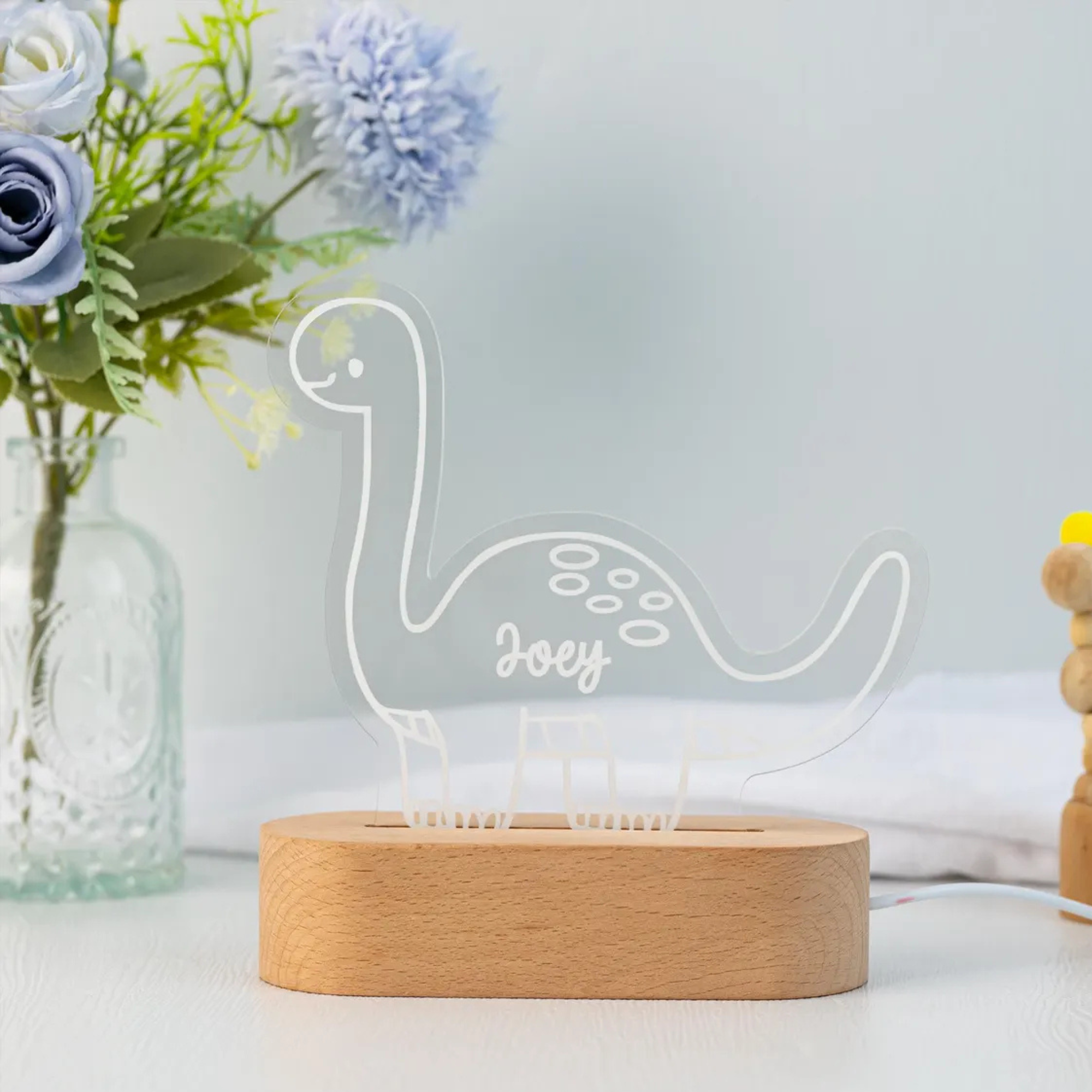 Customised LED Acrylic Night Lamp - My Big Dino