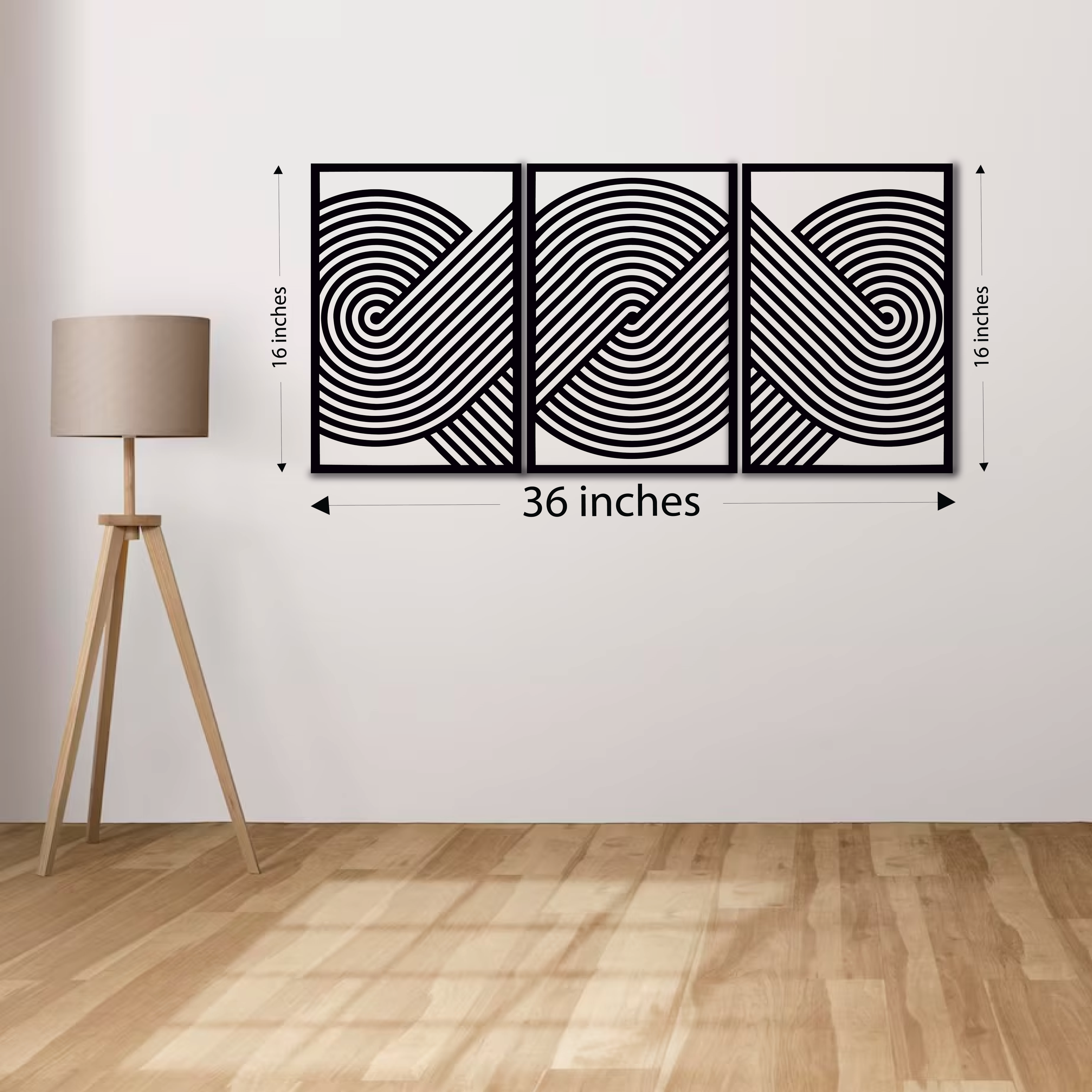 Wood Wall Cutouts -  Swirls