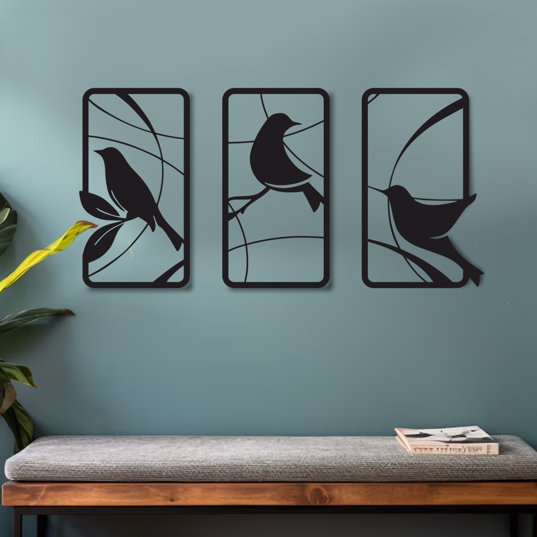 Wood Wall Cutouts -  Birds in my room