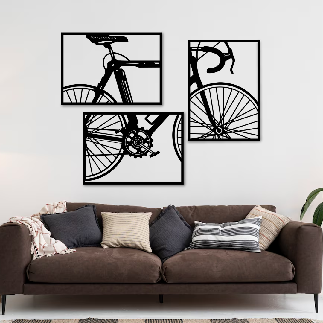 Wood Wall Cutouts - 3 Frame of Cycle