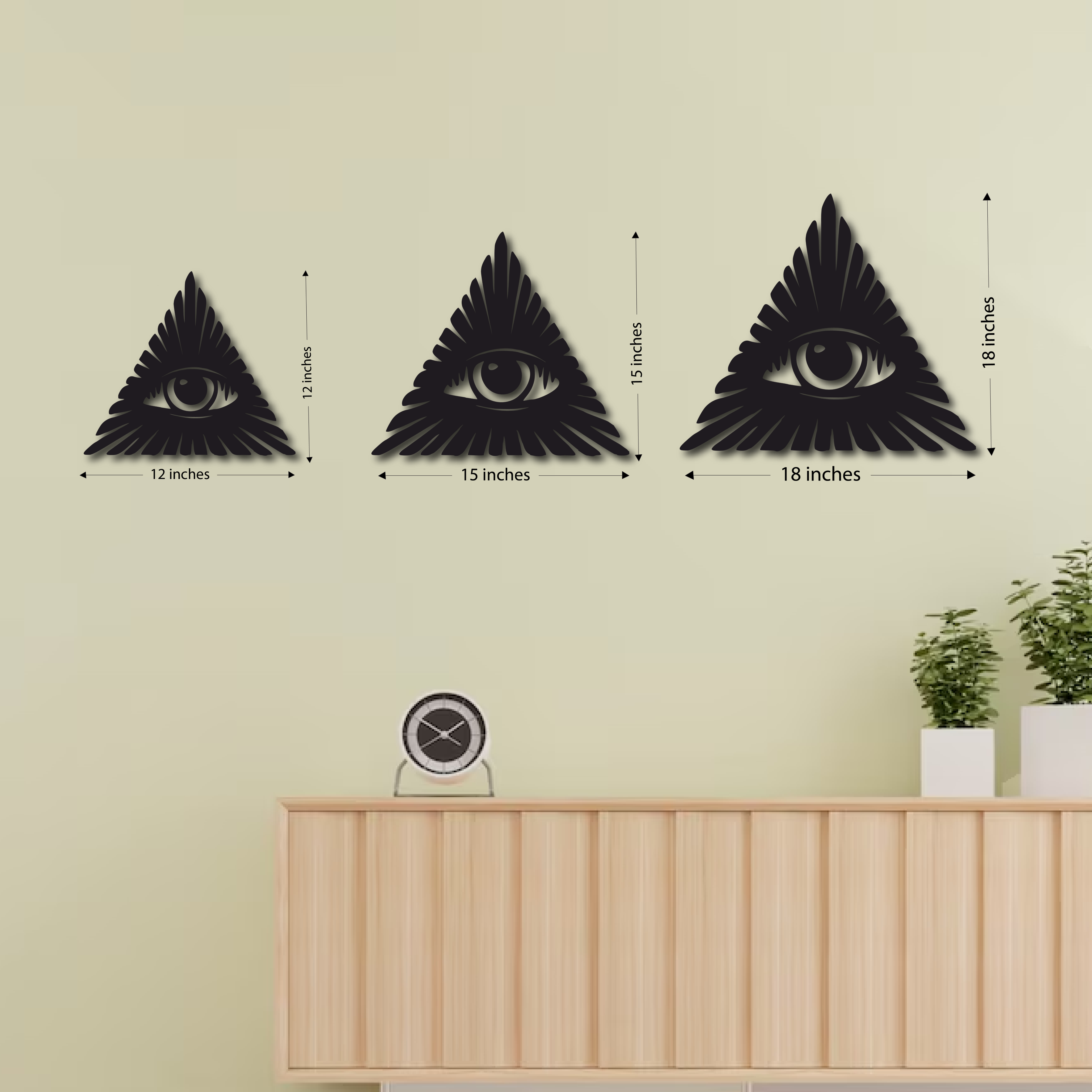 Wood Wall Cutouts -  Evil Eye