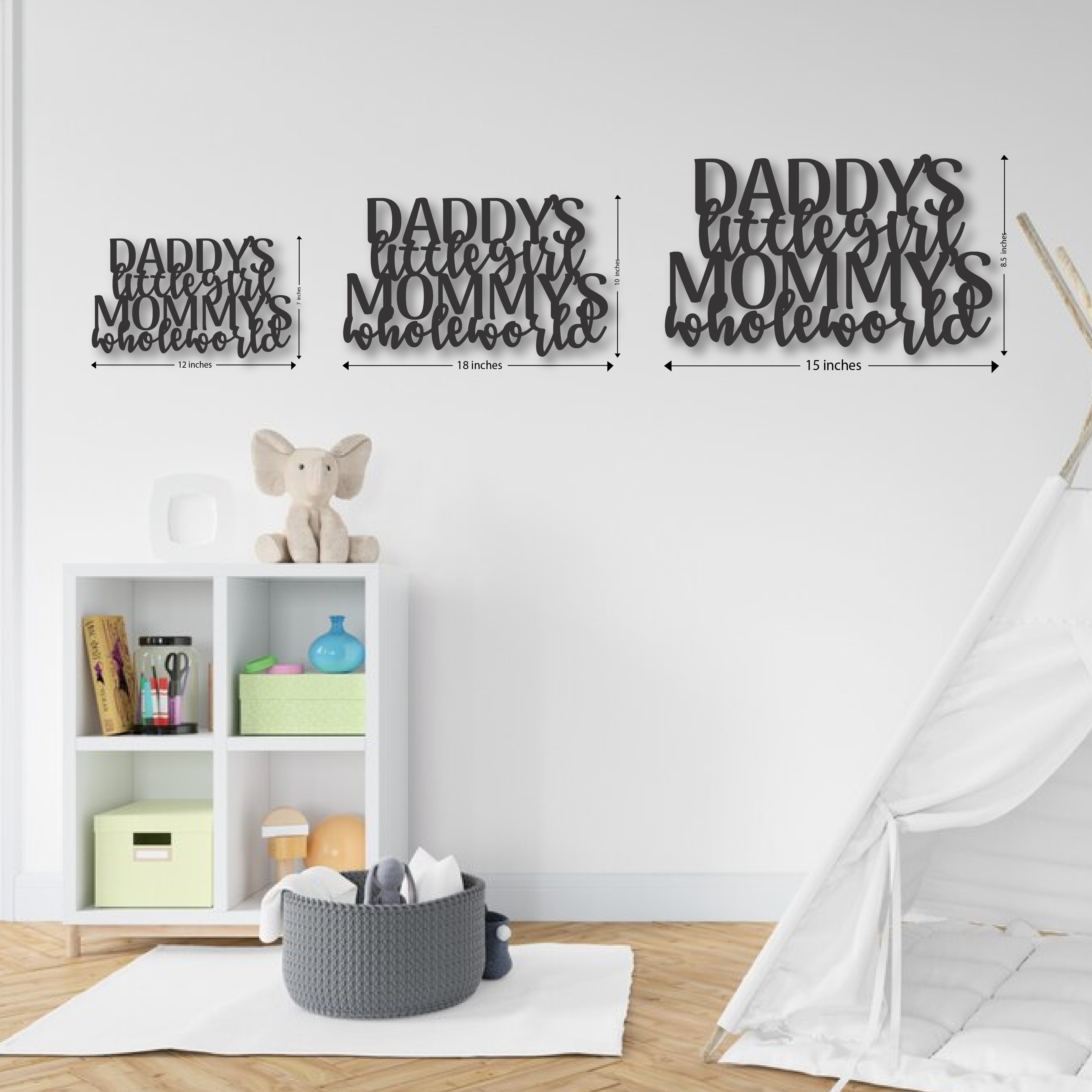 Hindi Wood Wall Cutouts - Mother's World