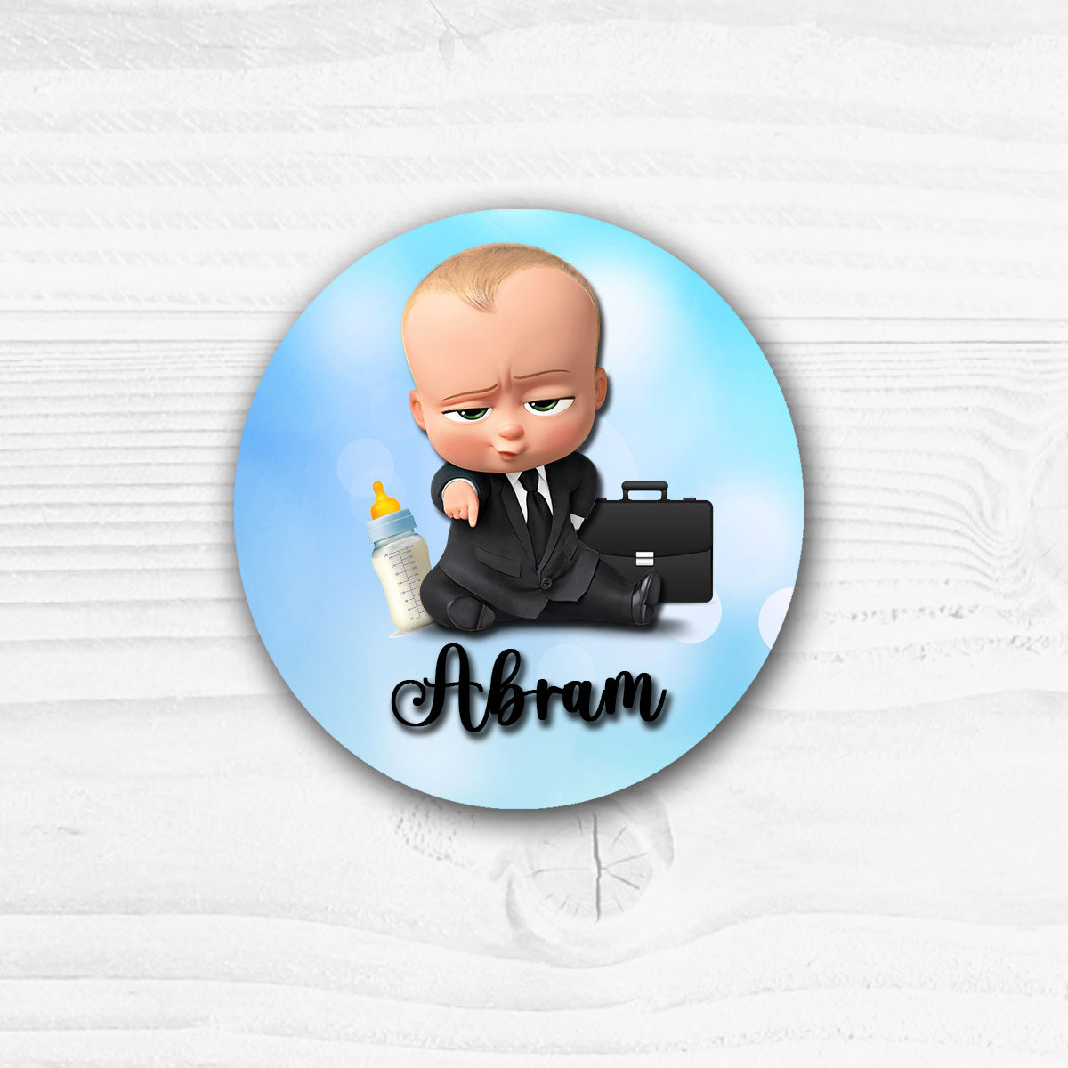 Kids Name Plate 2 Layer - Baby Boss