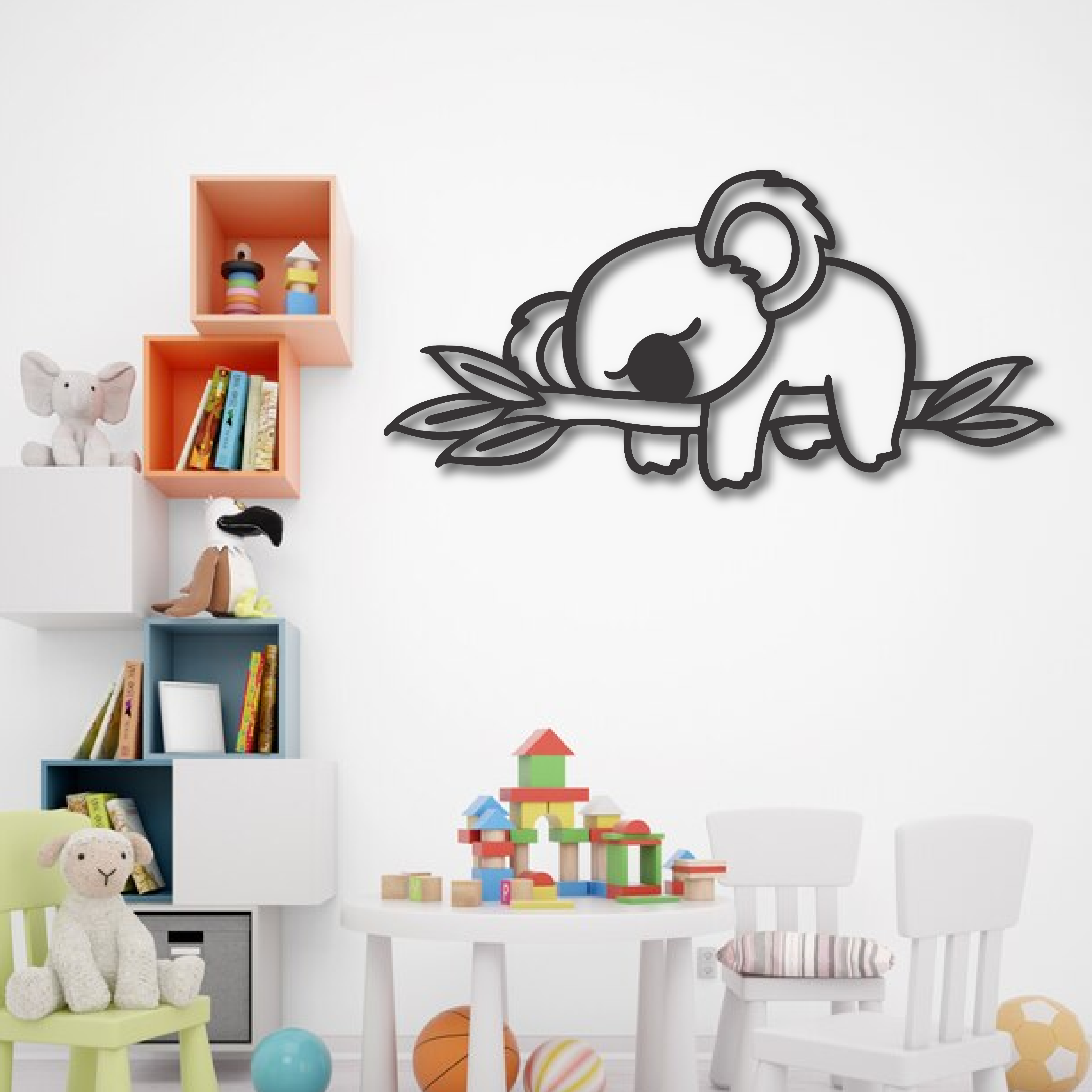 Wood Wall Cutouts -  Sleeping Koala