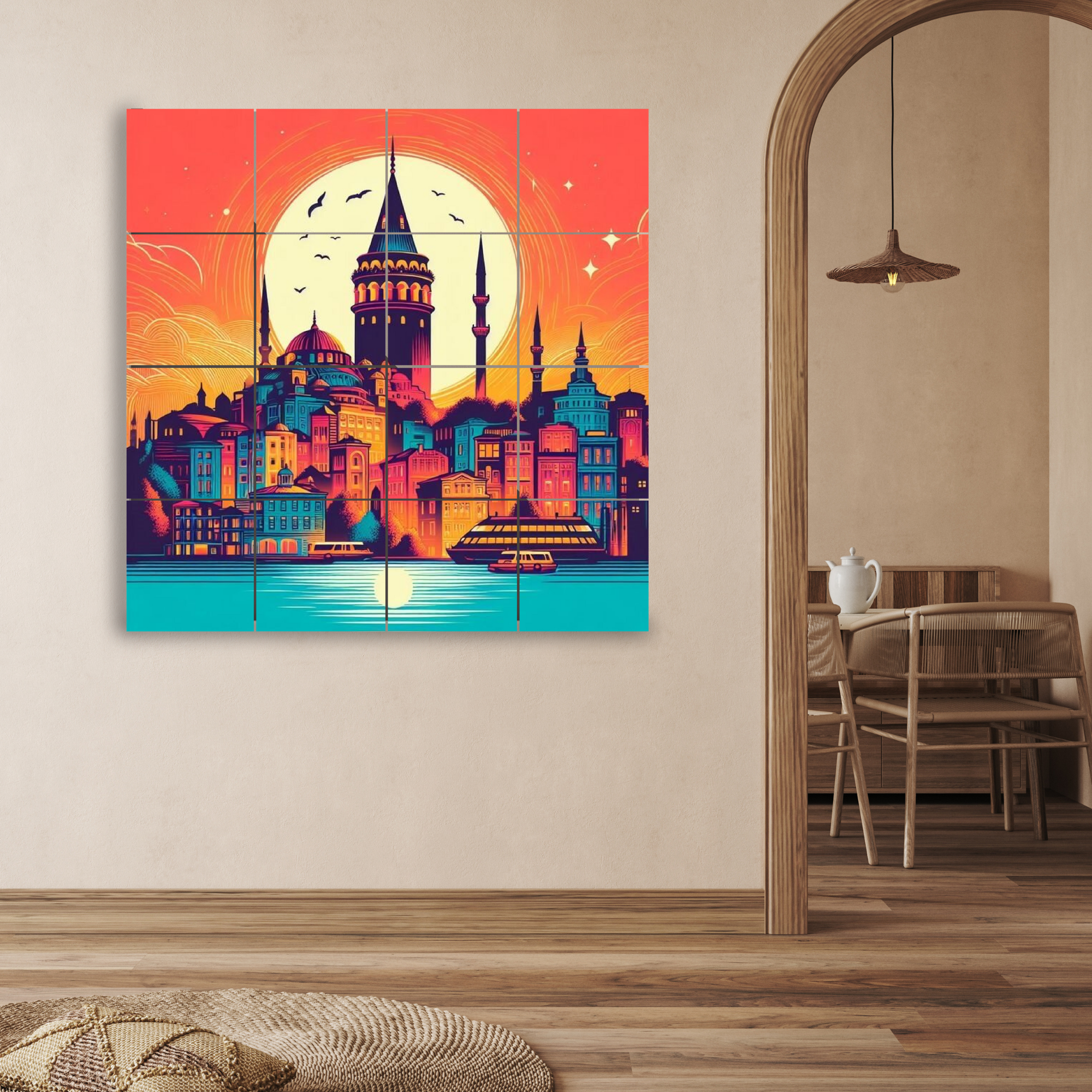 Wall Tiles Set - Istanbul Galata Tower