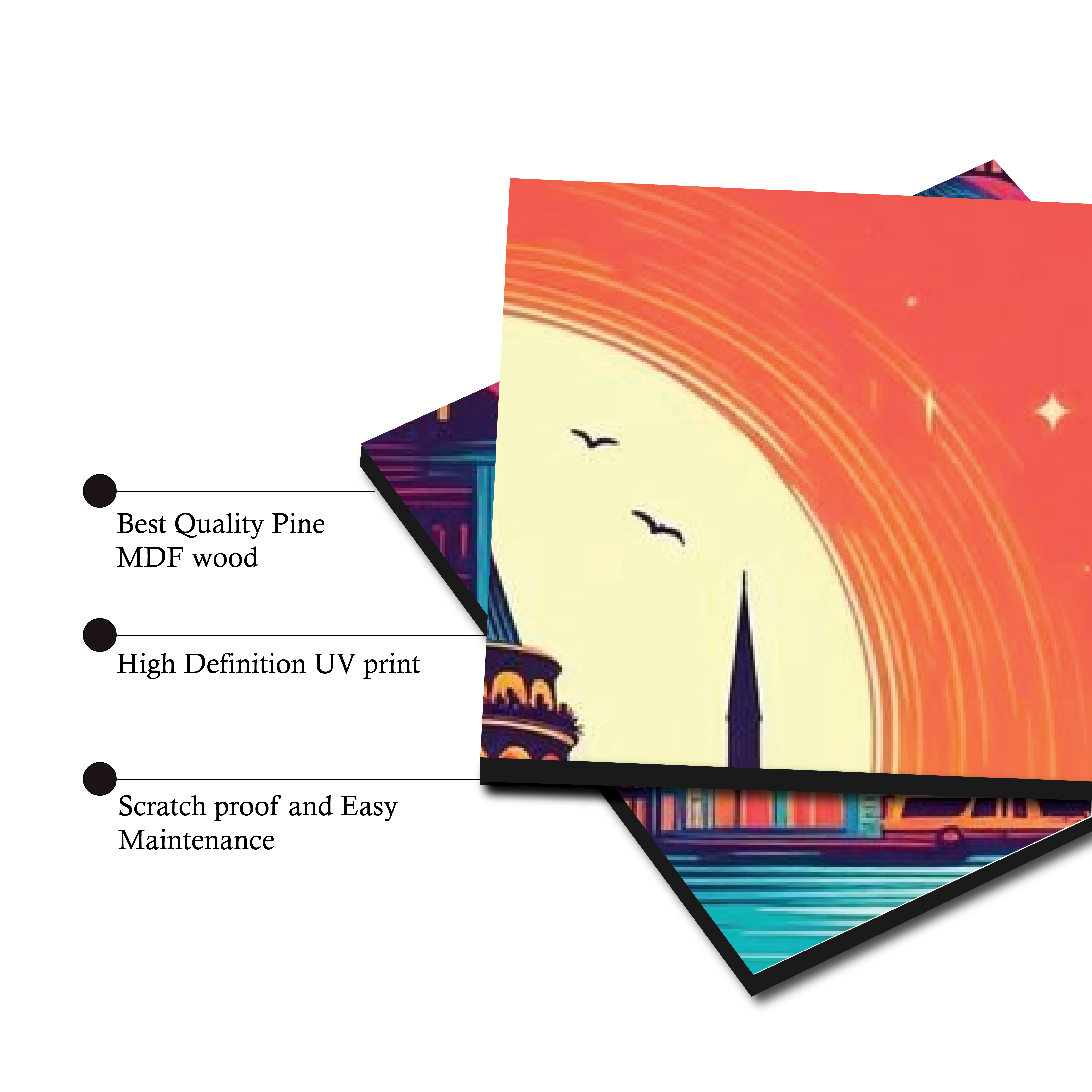 Wall Tiles Set - Istanbul Galata Tower