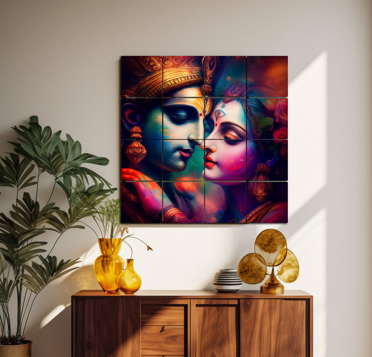 Wall Tiles -  Vibrant Radha Krishna