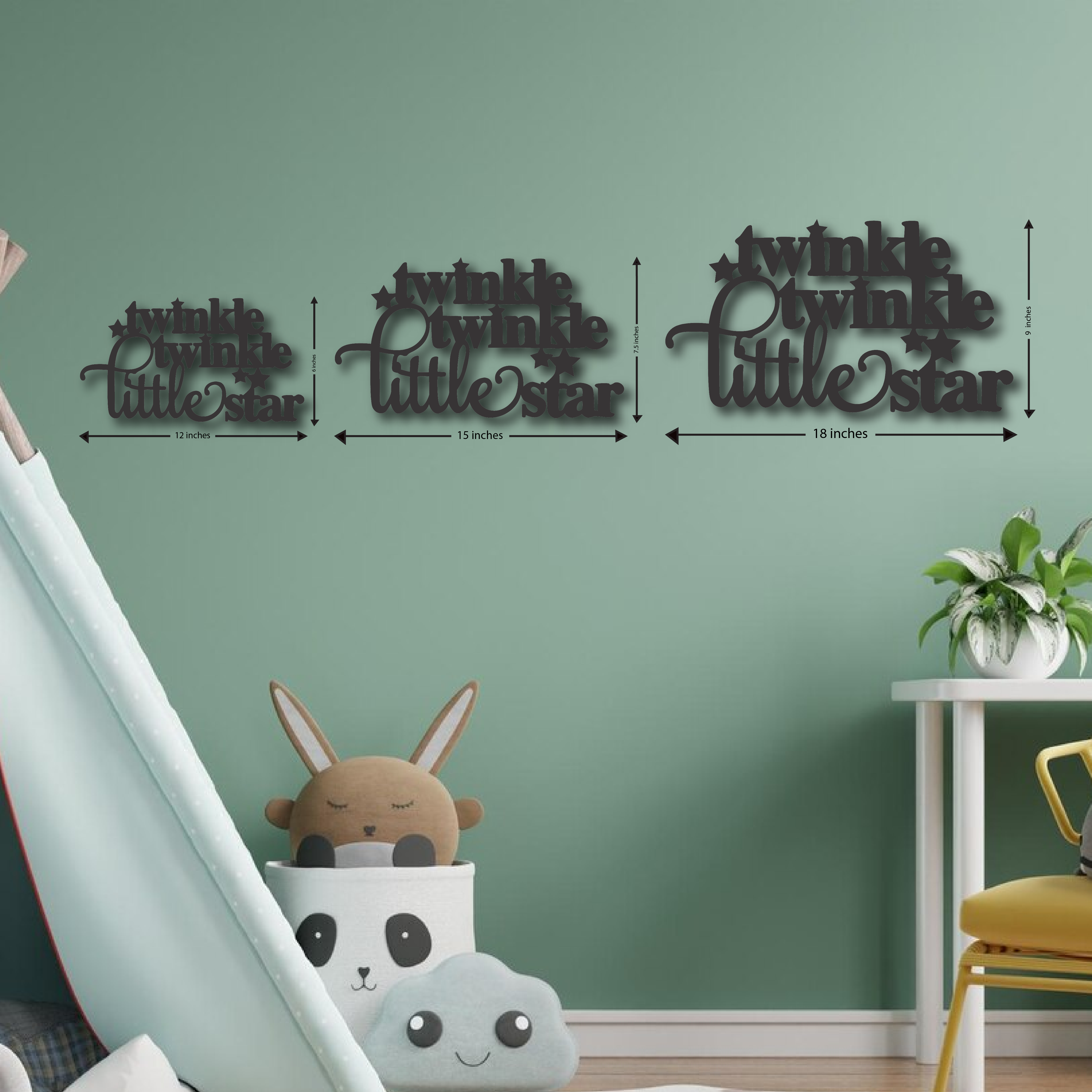 Wood Wall Cutouts -  Twinkle Twinkle